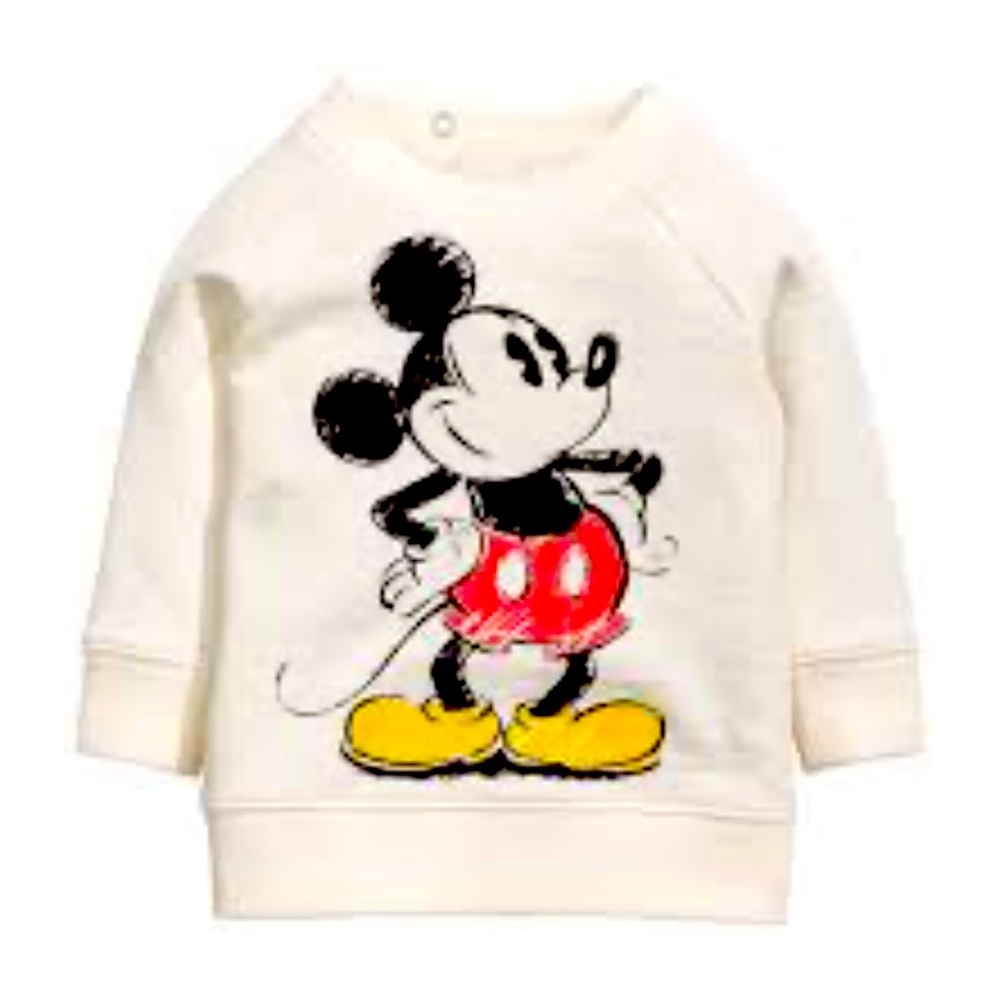Disney H&M’s Toddler Mickey Mouse Sweatshirt Size 9-12 Months
